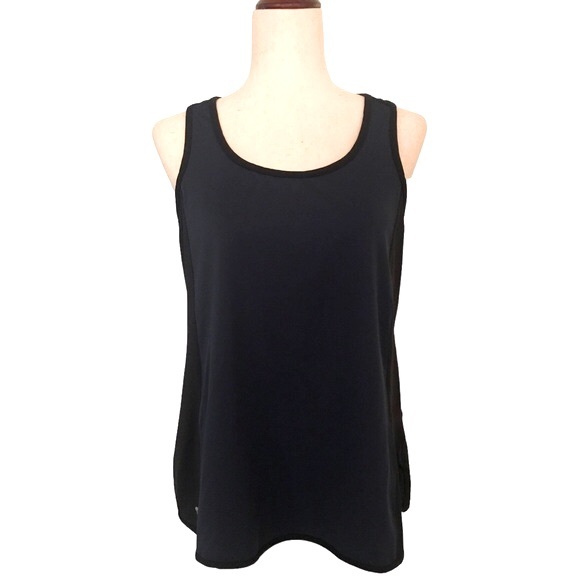 Athletic Racer Back Tank Top Navy Black Cee Bee by Cheryl Burke Sport Tank Top - Picture 2 of 9